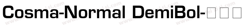 Cosma-Normal DemiBol字体转换